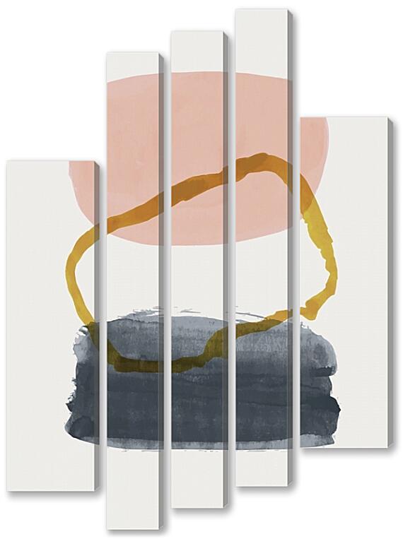 Модульная картина - Акварельный минимализм 2