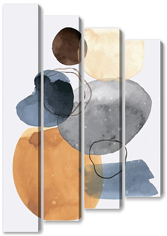 Модульная картина - Чернильные пятна 2