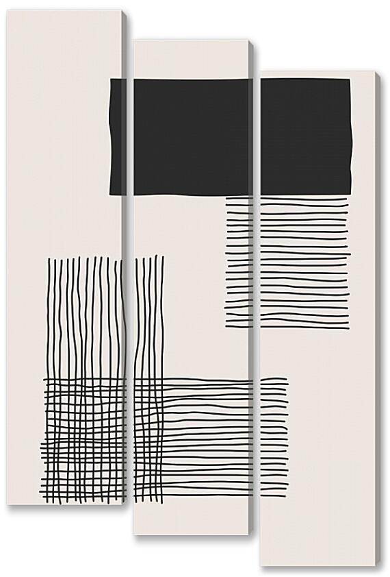 Модульная картина - Черное и белое 2