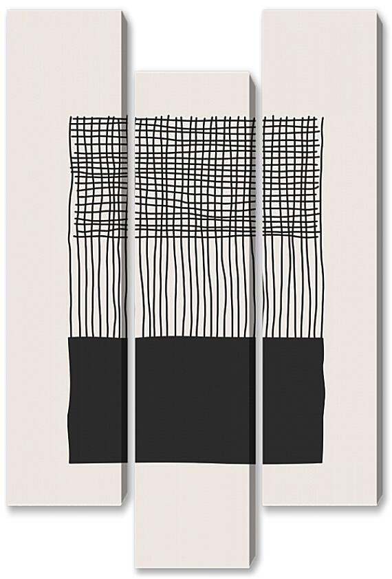 Модульная картина - Черное и белое 3