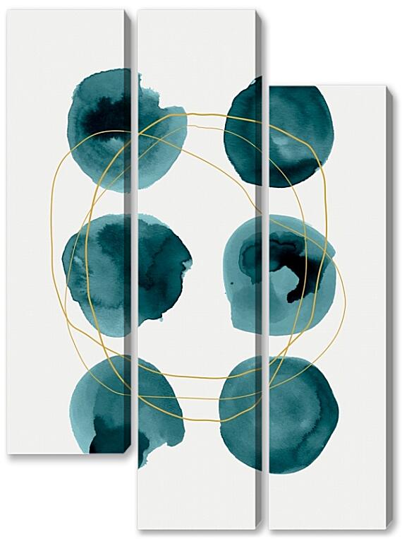 Модульная картина - Синие круги