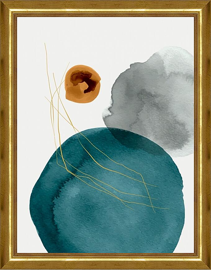 Картина - Синие круги 3