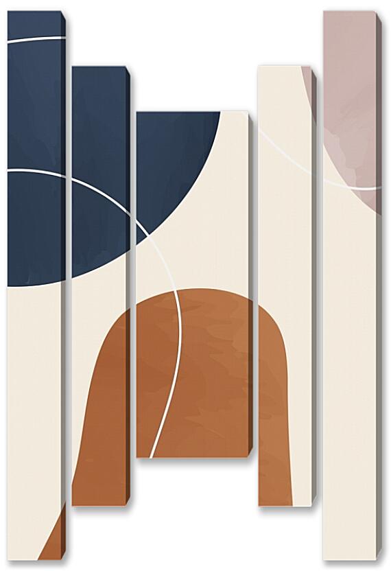 Модульная картина - Белые линии