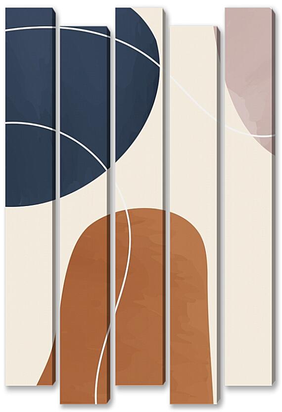 Модульная картина - Белые линии