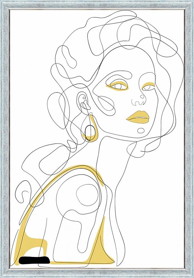 Картина - Силуэт из линий