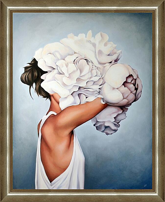 Картина - Девушка-цветок №2