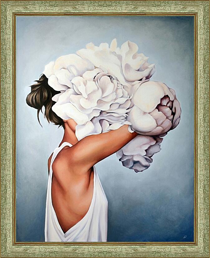 Картина - Девушка-цветок №2