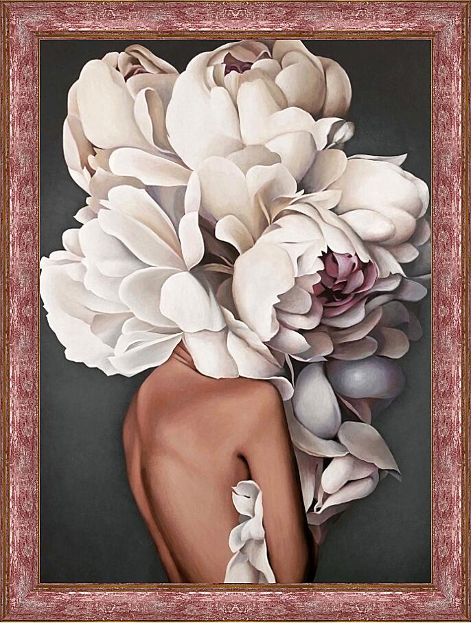 Картина - Девушка-цветок №3