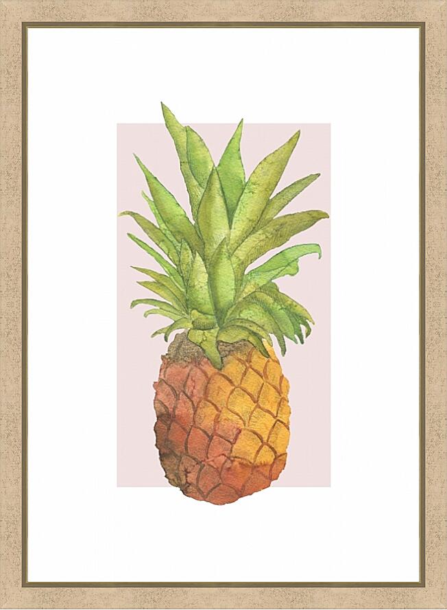 Картина - Листья и ананас №2