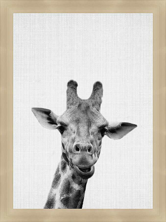 Картина - Животные и листья №1