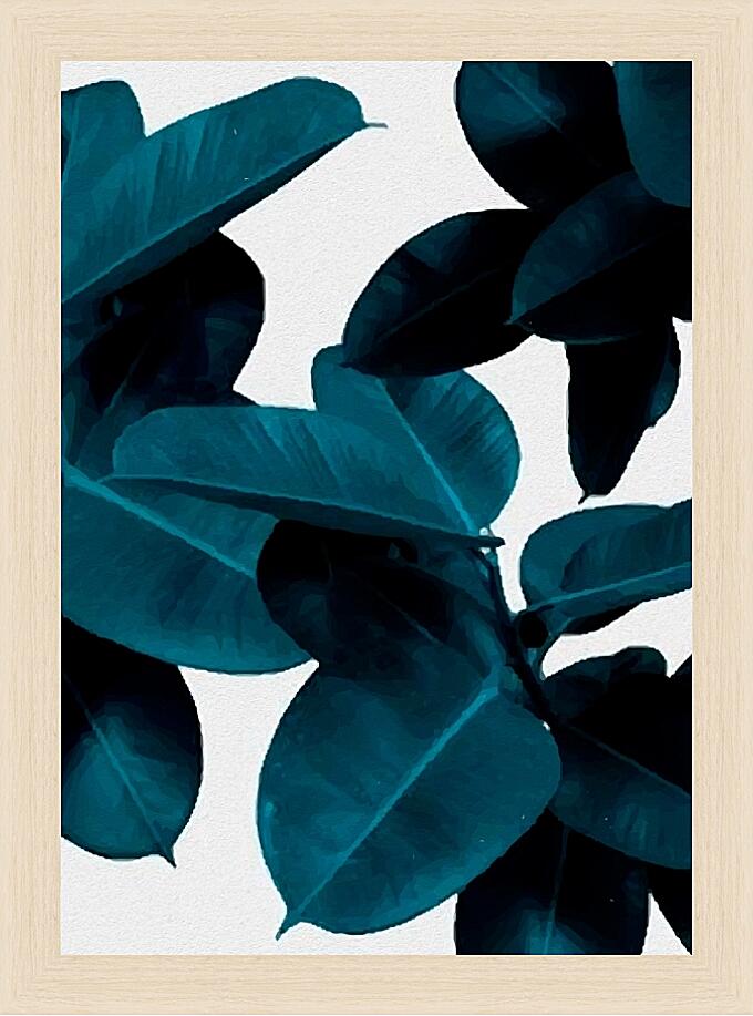 Картина - Сине-розовые лепестки №2