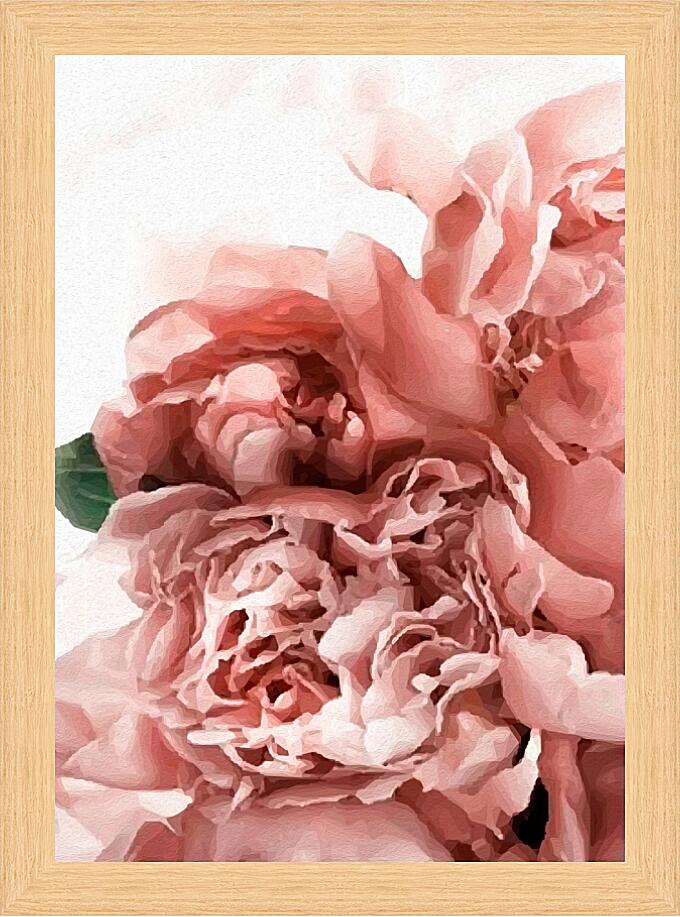 Картина - Сине-розовые лепестки №3