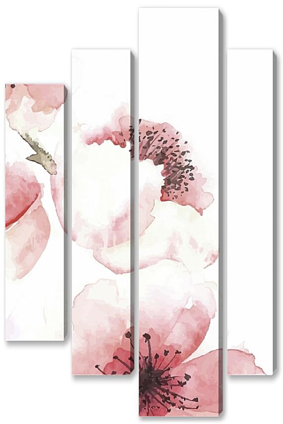 Модульная картина - Акварель №3