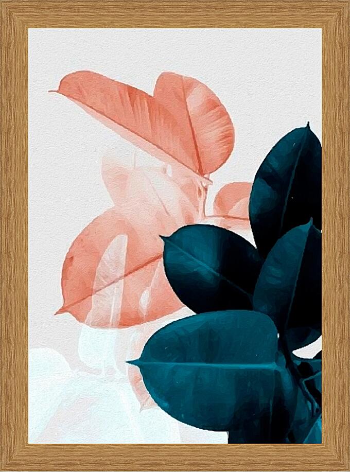 Картина - Розовое и синее №1