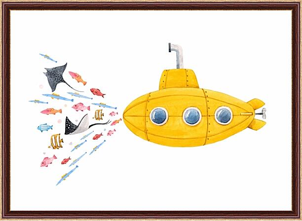 Картина - Желтая подводная лодка №2