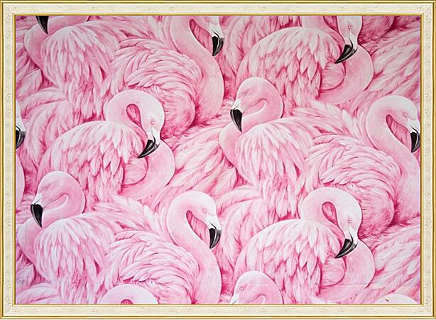 Картина - Розовый фламинго №2