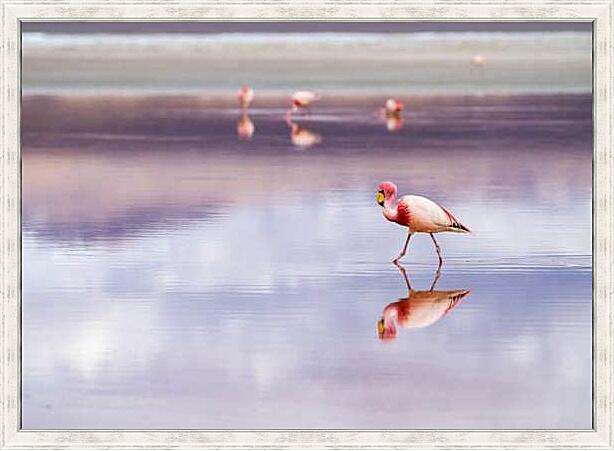 Картина - Розовый фламинго №3