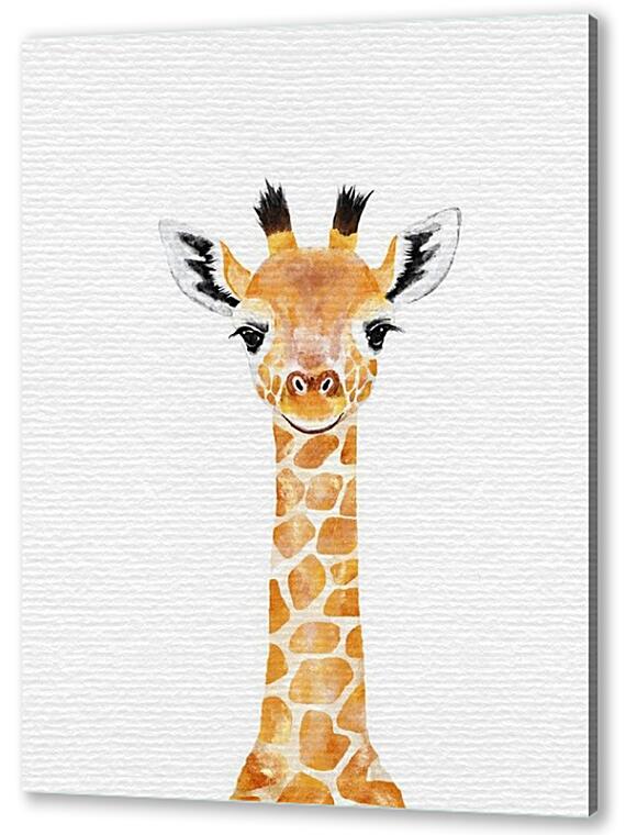 Постер (плакат) - Слон, жираф и зебра №3