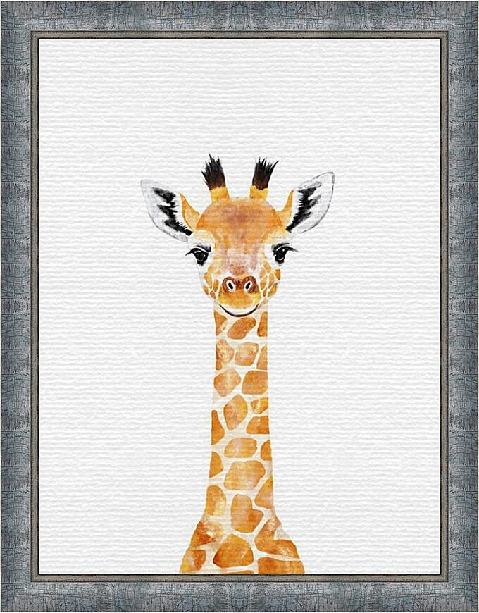 Картина - Слон, жираф и зебра №3
