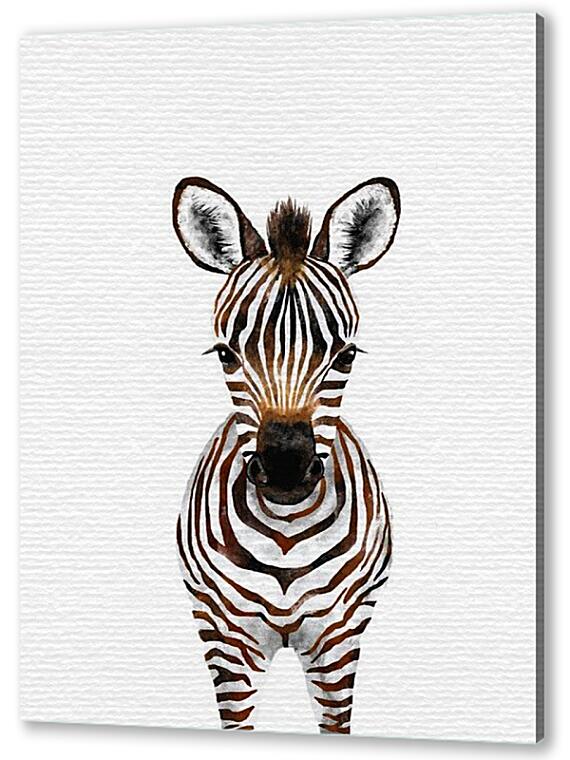Постер (плакат) - Слон, жираф и зебра №4