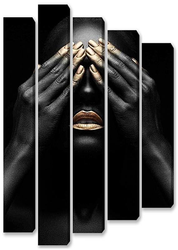 Модульная картина - Закрой глаза №1