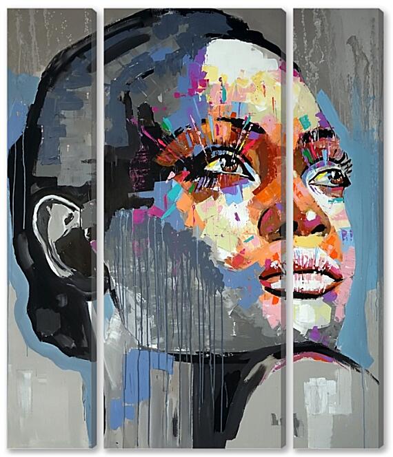 Модульная картина - Уважай себя, девочка