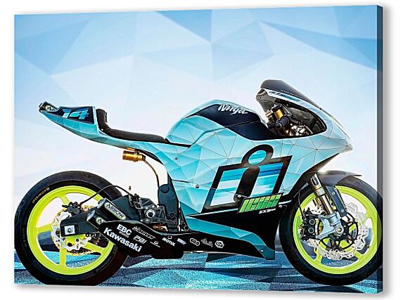 Картина маслом - Kawasaki-zx3-rr