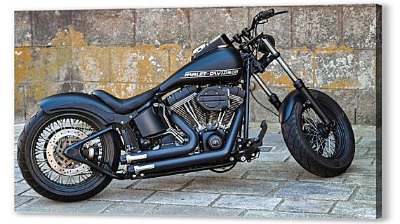 Картина маслом - Harley Davidson Side Black