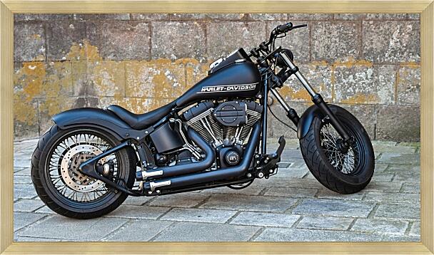 Картина - Harley Davidson Side Black