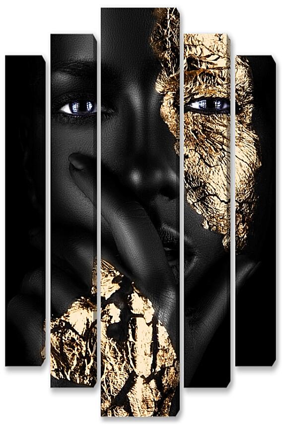 Модульная картина - Африка золото чёрное