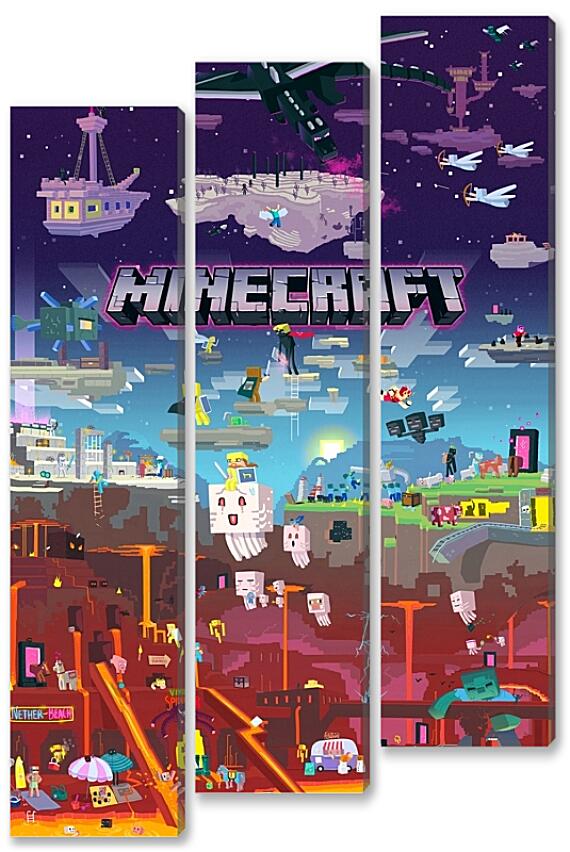 Модульная картина - Minecraft Poster