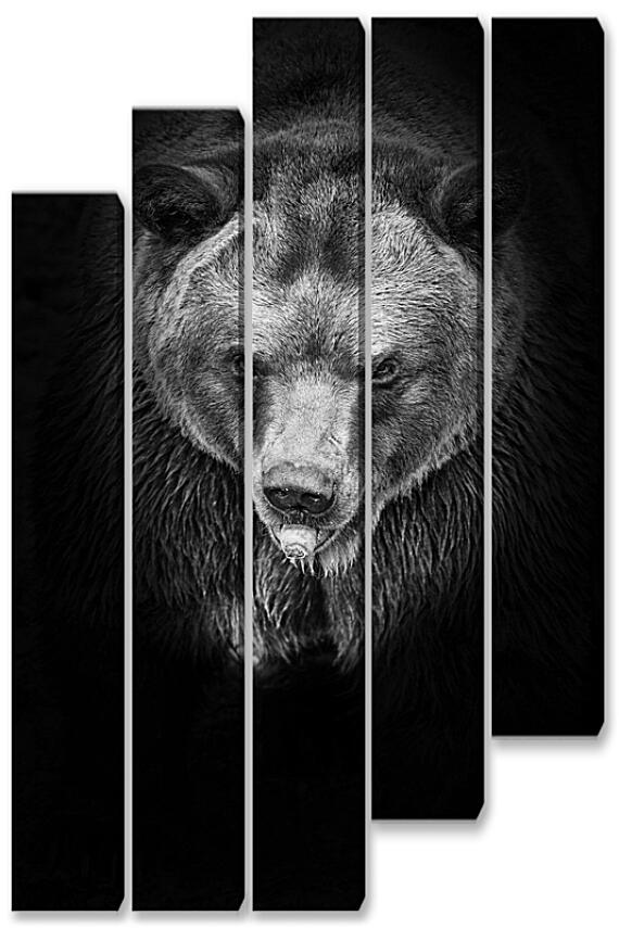 Модульная картина - Медведь