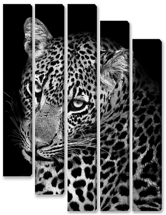Модульная картина - Леопард