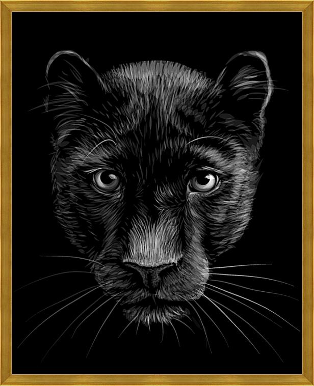 Картина - Чёрная пантера