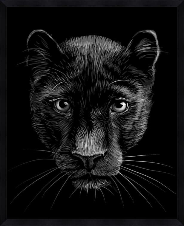 Картина - Чёрная пантера