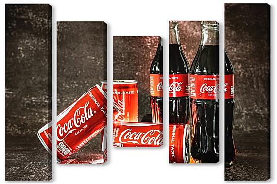 Модульная картина - Кока Кола