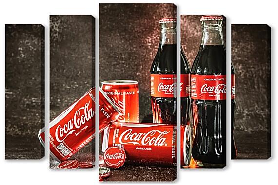 Модульная картина - Кока Кола