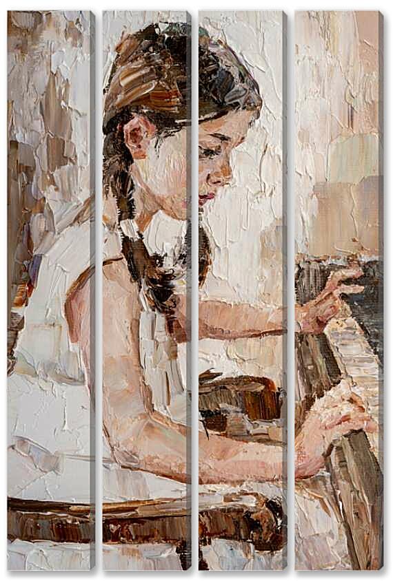 Модульная картина - Игра на фортепиано