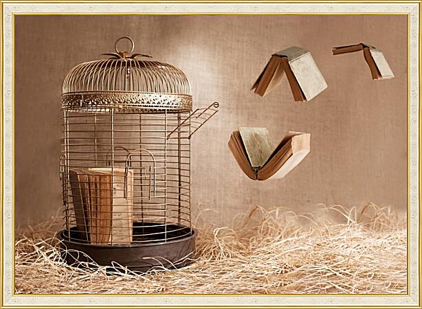 Картина - Птичья клетка