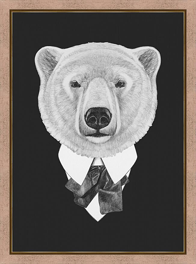 Картина - Медведь в костюме №1