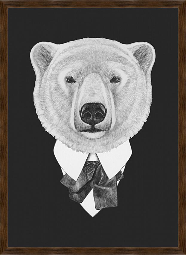 Картина - Медведь в костюме №1