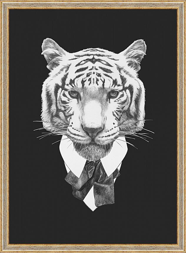 Картина - Тигр в костюме №2