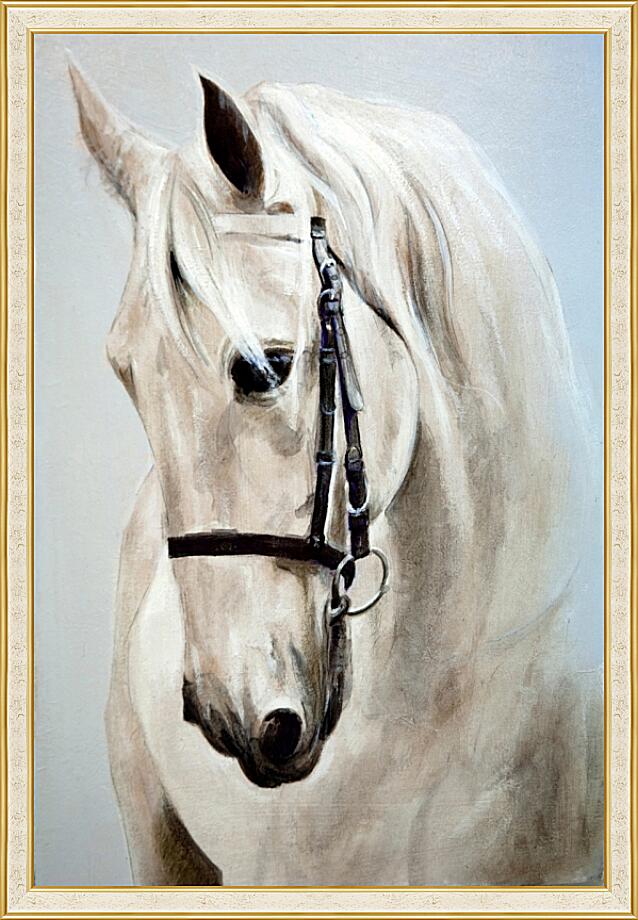 Картина - Морда белой лошади