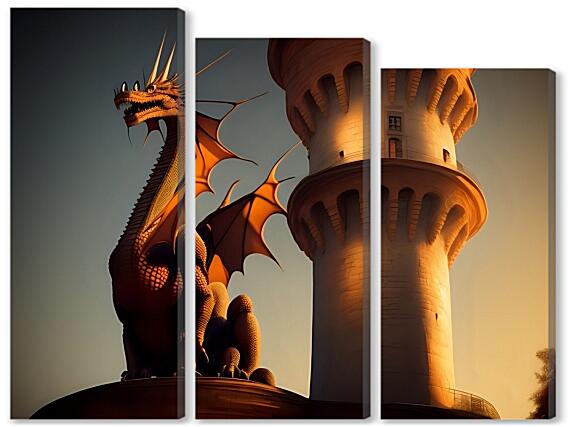 Модульная картина - Башня дракона
