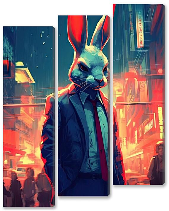 Модульная картина - Cyber Rabbit