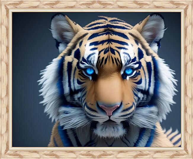 Картина - Тигрёнок с голубыми глазами