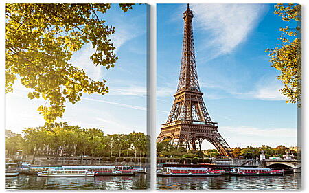 Модульная картина - Париж Эйфелева башня