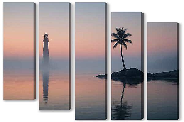 Модульная картина - Прибрежный Рассвет