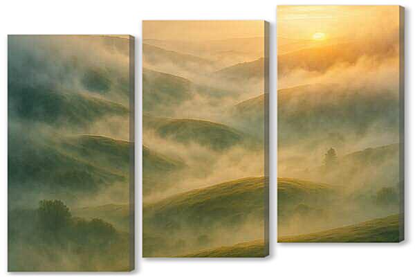 Модульная картина - Туманный Рассвет