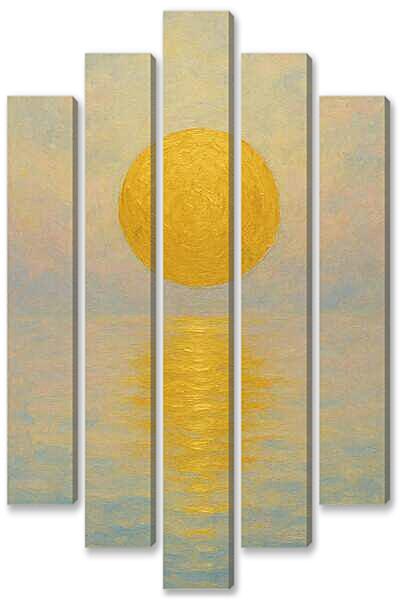 Модульная картина - Солнце Золотое